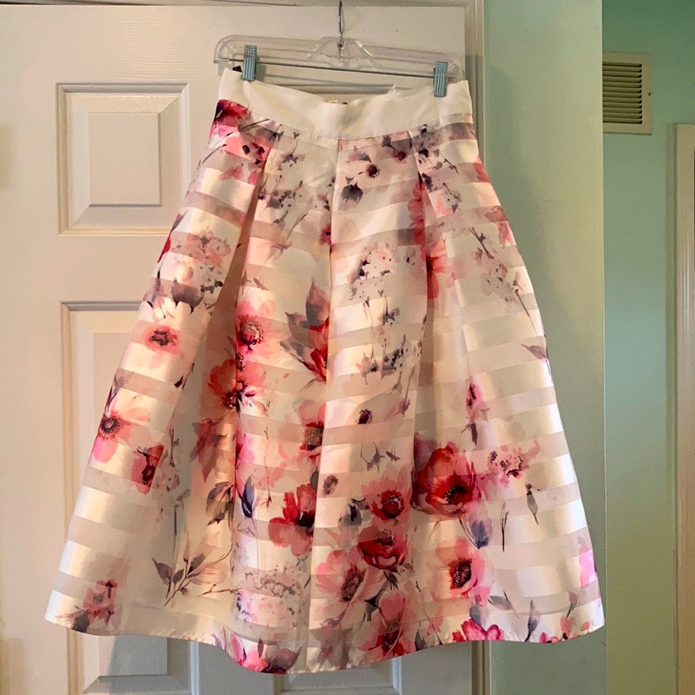 Full spring floral skirt